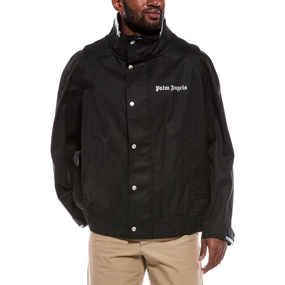 Palm Angels Mens Jacket, Black